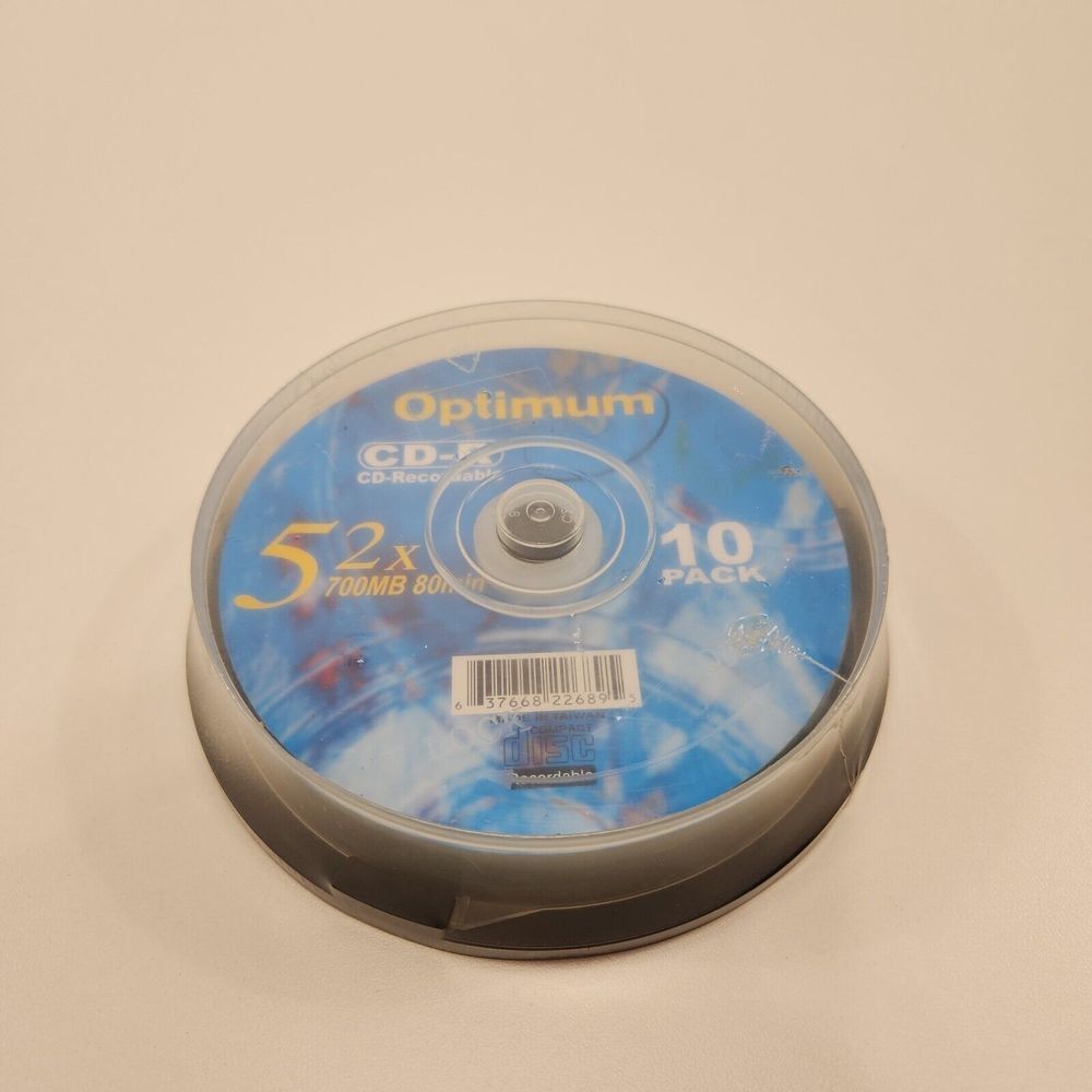 OPTIMUM 10 Pack CD-R 52x 700 MB‎ 80min NEW